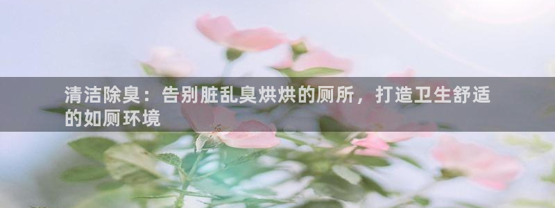 尊龙人生就是博一下首页：清洁除臭：告别脏乱臭烘烘的厕所，