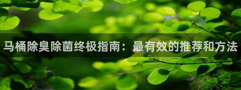 凯时国际app首页登录入口：马桶除臭除菌终极指南：最有效